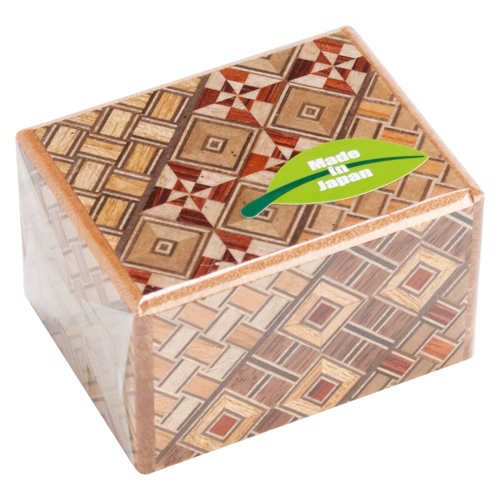 箱根寄木細工 ミニ秘密箱 2寸5回仕掛け 箱根伝統工芸品 仕掛けで開く