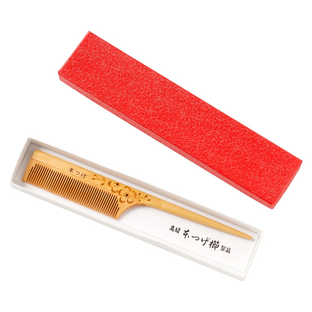 希少✨ 新品未使用 本つげ櫛 和風 楽天市場】国産 本つげ櫛 半月 蝶