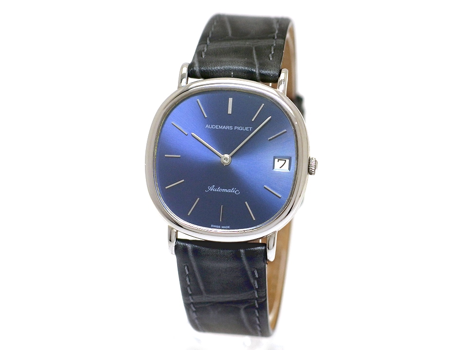 オーデマピゲ 18金無垢ホワイトゴールド ブルーダイヤル Cal.2121 36石