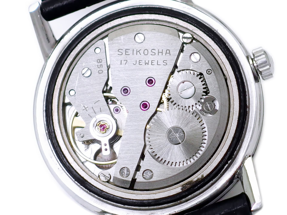 セイコー チャンピオン850 858980 タツノオトシゴ裏蓋 Cal.850 17石手
