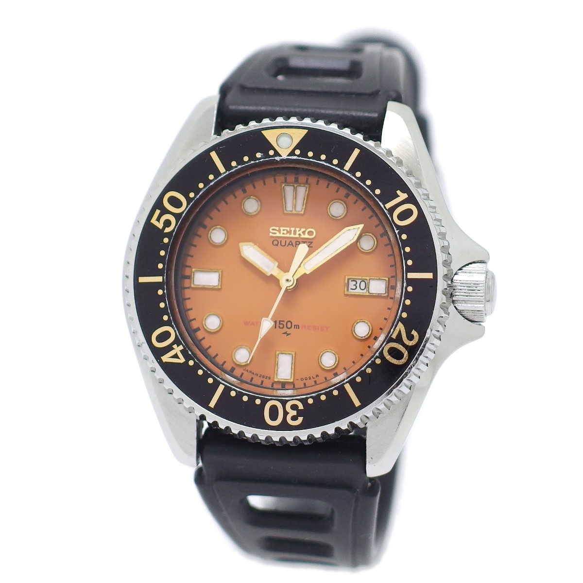 セイコー ダイバー 150m レディース オレンジ文字盤 2625-0010 箱