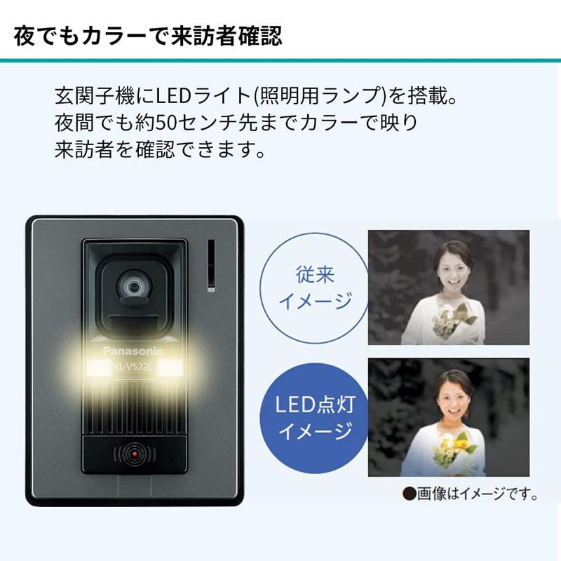 Panasonic テレビドアホン VL-SE30XLA 録画機能付 電源直結式 親機
