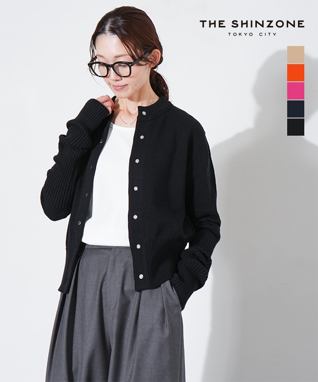 25SMSNI01]THE SHINZONE(ザ・シンゾーン) COTTON LONG RIB CARDIGAN