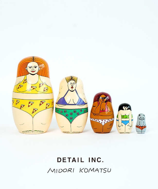 3415HA]DETAIL×MIDORI KOMATSU ハッピー ホット ガールズ 女性たちの