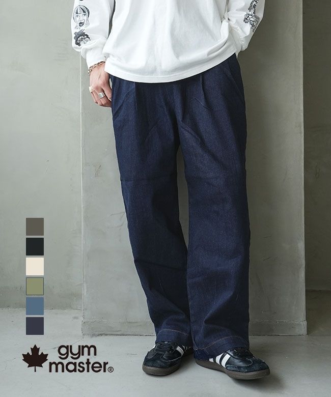 G621747]gym master(ジムマスター) 10oz ストレッチデニム／カツラギ