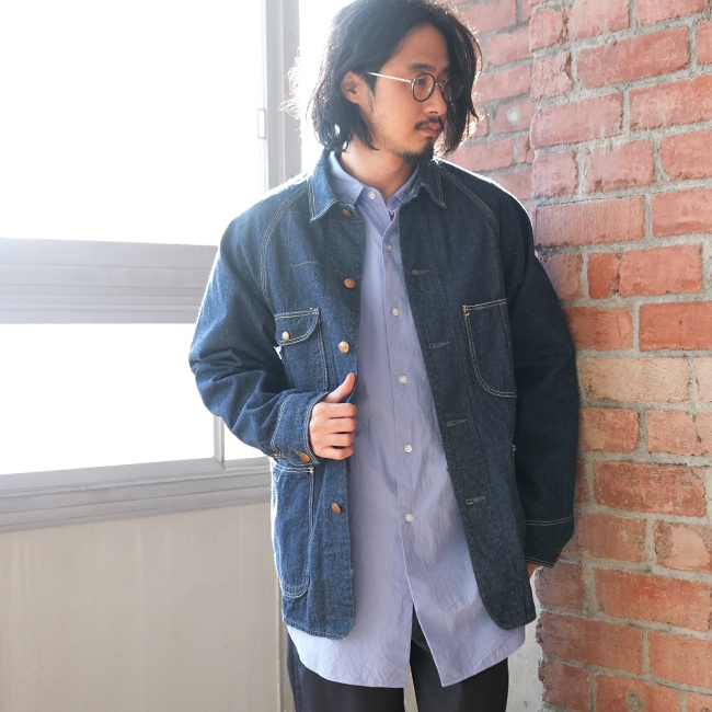 03-6140-81] orSlow(オアスロウ)DENIM COVER ALL (50's デニム