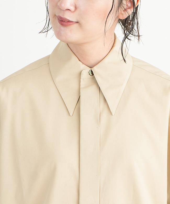 25SMSBL05]THE SHINZONE(ザ・シンゾーン)POINTED COLLAR SHIRT ポイン