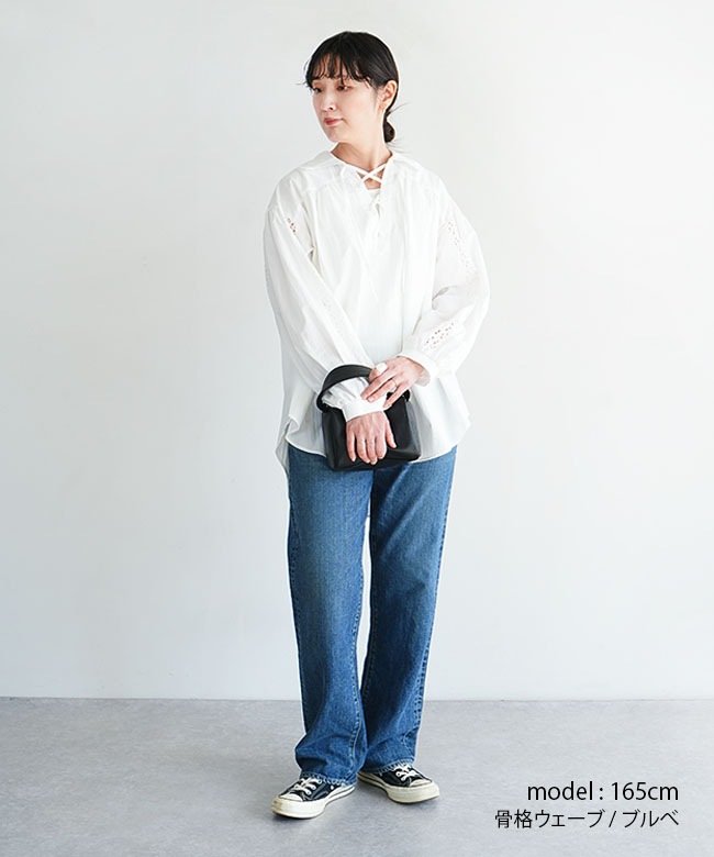 26SMSBL02]THE SHINZONE(ザ シンゾーン) LACE-UP BLOUSE レースアップ