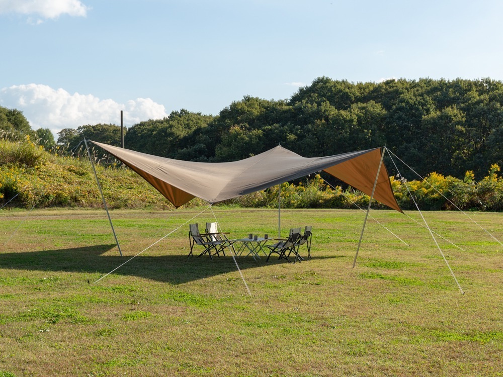 見直し　スノーピーク SPタープ　リップウイングKH TP-120 KH　未使用 snow peak club:リップウィング(TP-120)＆タープスクリーン(TP-300)