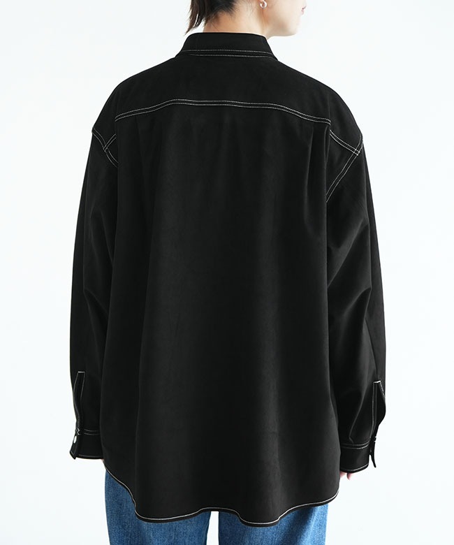 SALE 50%OFF】[25AMSBL03]THE SHINZONE(ザ シンゾーン) SUEDE SHIRT