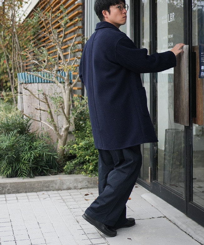 ◇[DT-A0540WLP]DANTON(ダントン) WOOL LIGHT PILE COVERALLS COAT