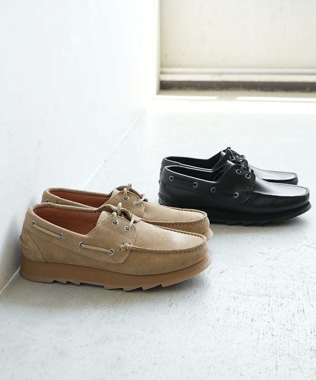 NN-F4604]nonnative(ノンネイティブ) OFFICER DECK SHOES COW LEATHER