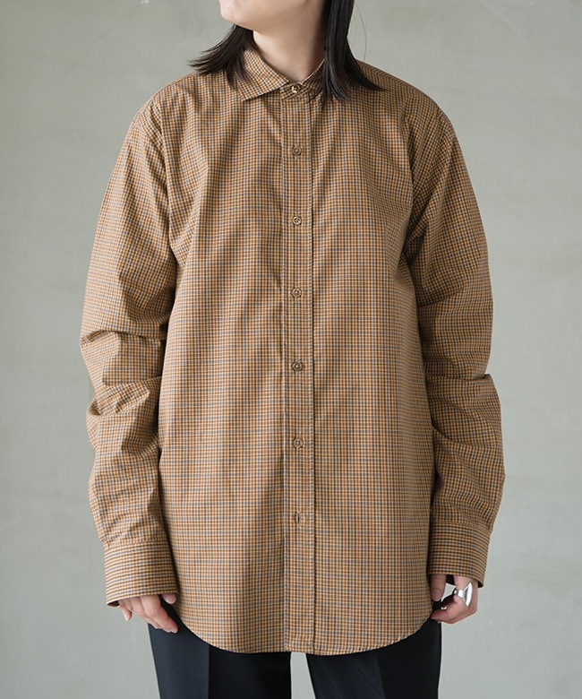 25AMSBL06]THE SHINZONE(ザ・シンゾーン)PECK CHECKED SHIRT ペック