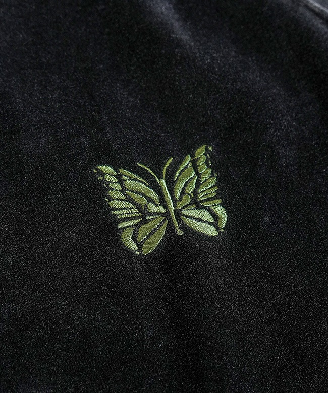 RW323]NEEDLES(ニードルズ) Rib Collar Track Jacket - C/PE Velour
