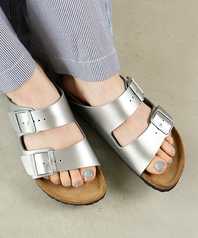 1012283]BIRKENSTOCK(ビルケンシュトック) Arizona BS Silver (NARROW