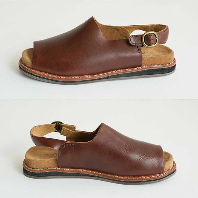 117D1559] Diu(ディウ) オープントゥ レザーサンダル/レディース