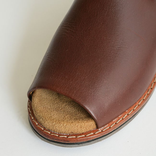 117D1559] Diu(ディウ) オープントゥ レザーサンダル/レディース