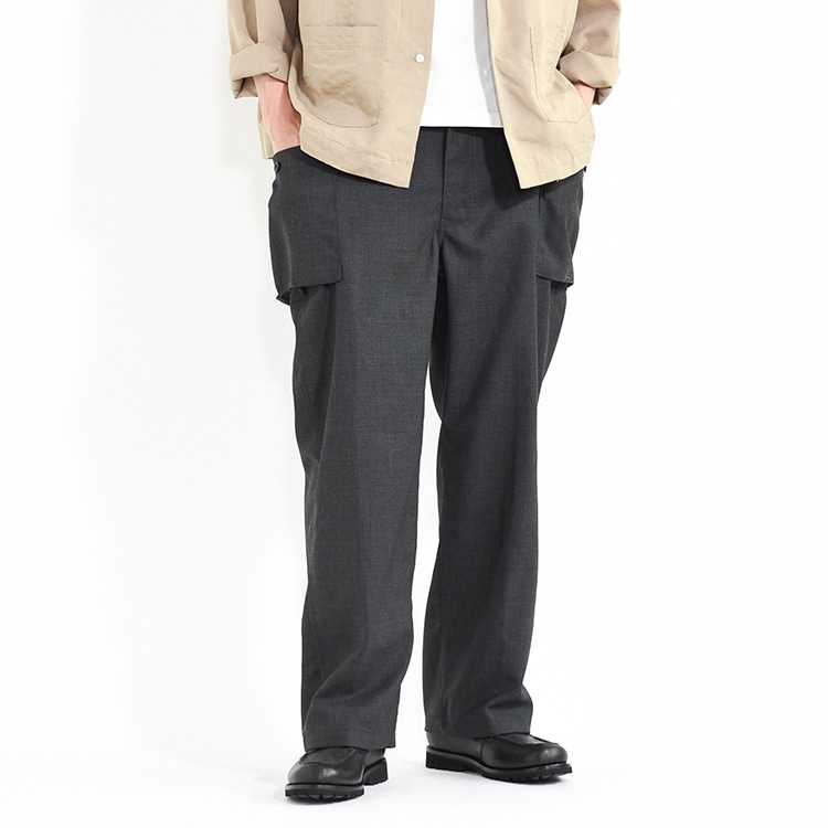 PMAT-PT06]PHIGVEL(フィグベル) HOPSACK WIDE POCKET TROUSERS(ホップ
