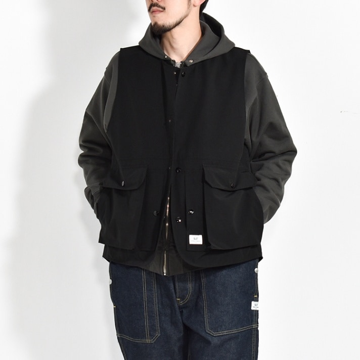 SF-242166]SASSAFRAS(ササフラス)Cultivator Vest / P/C Weather