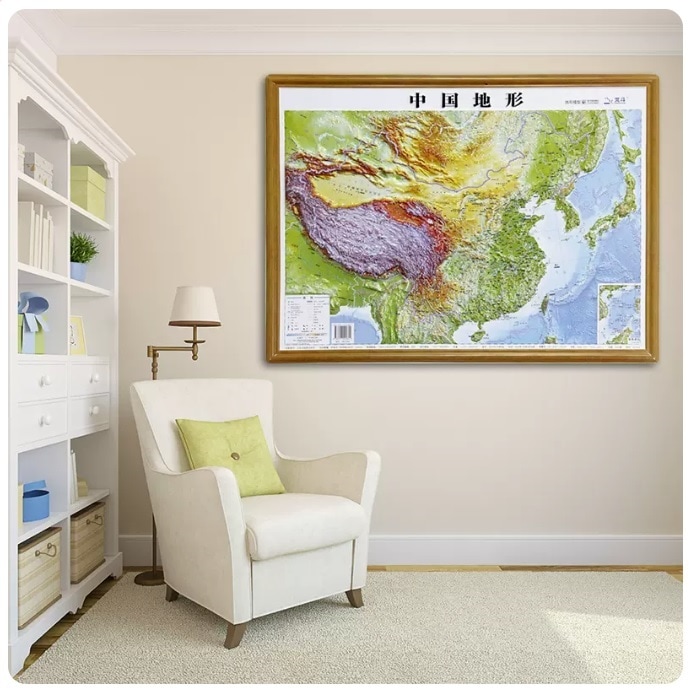 中国地形 立体地図 中国地形 立体地図 【公式通販】