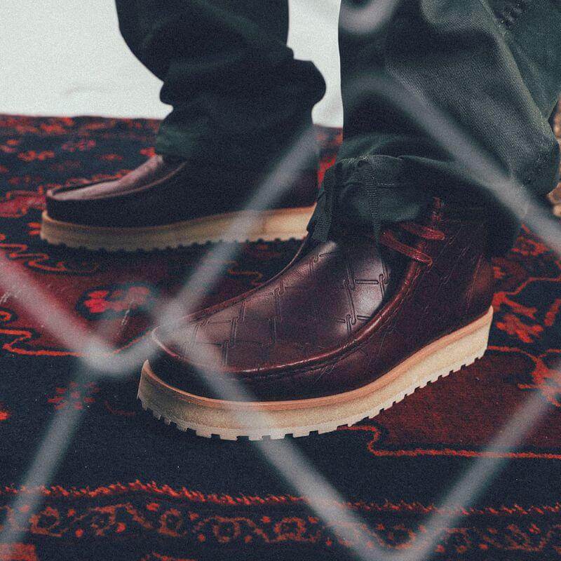 Clarks AW25 1/24 M Wallabee Scout Burgundy -Starcow- 26186060