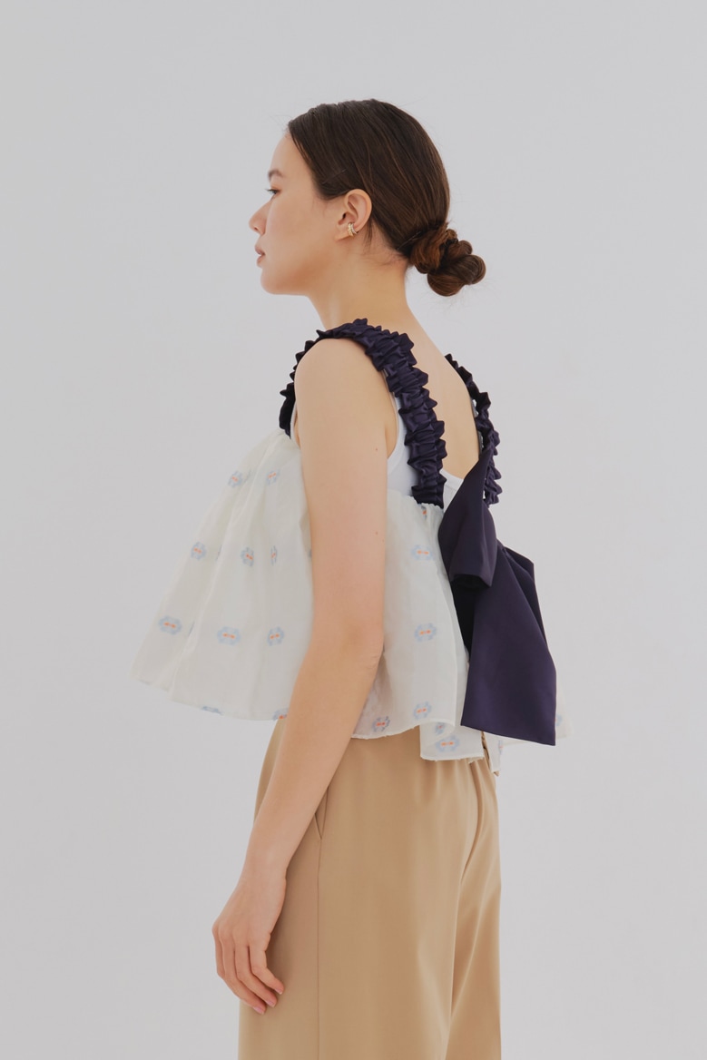 yori shiroconマーガレットバックリボンキャミ38