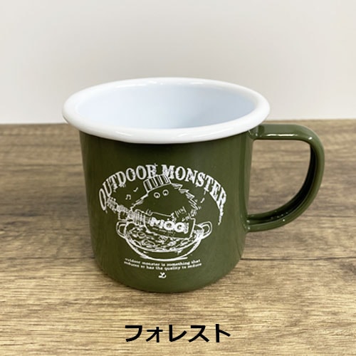 モグ MOG アウトドアモンスター ガーリックボーイホーローマグカップ