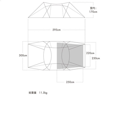 ゼインアーツ ZANE ARTS ロガ DT-032 | ギア,テント・タープ,テント