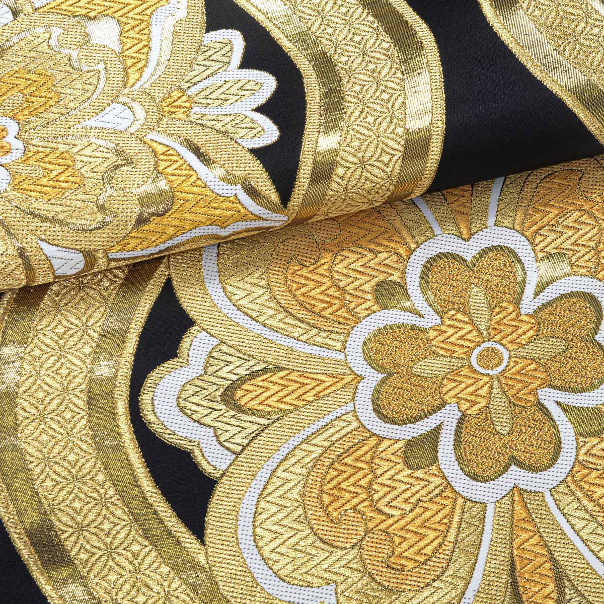 東京レトロ 深緑 松に椿（【振袖・袋帯・長襦袢のセット商品です