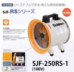 ユアサプライムス.com｜スイデン 送風機 ジェットスイファンRSシリーズ