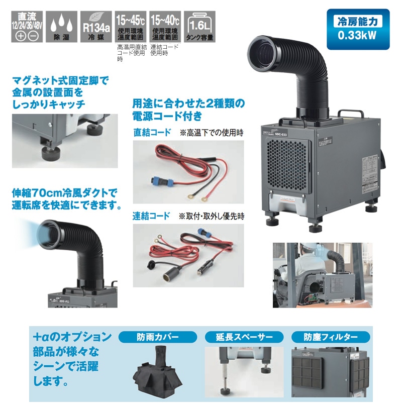 ユアサプライムス.com｜ナカトミ 小型DCクーラー (DC12V/24V/36V/48V