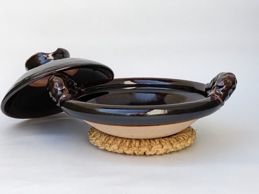 土楽窯 蓋付黒鍋 8寸 | ブランド,土楽窯 | YUI LIVINGS | 神戸三宮の