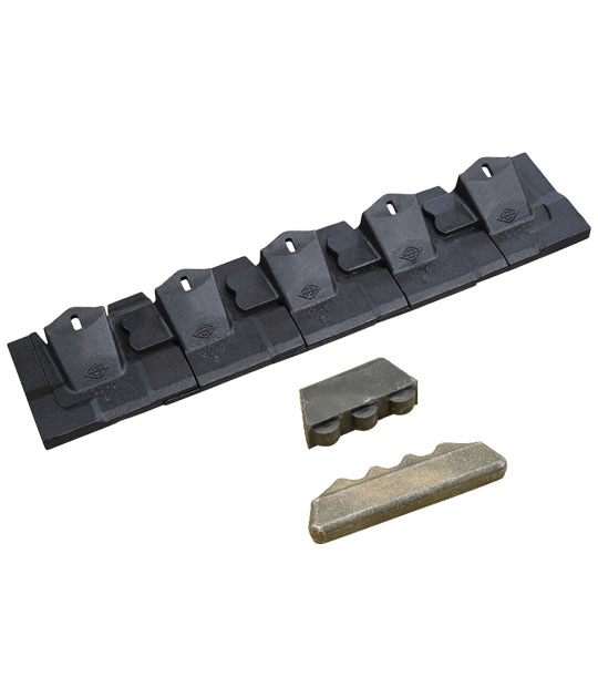 ツース盤（平刃）5枚組（ワイド幅）30S 縦ピン 日立建機 ZX120-5B