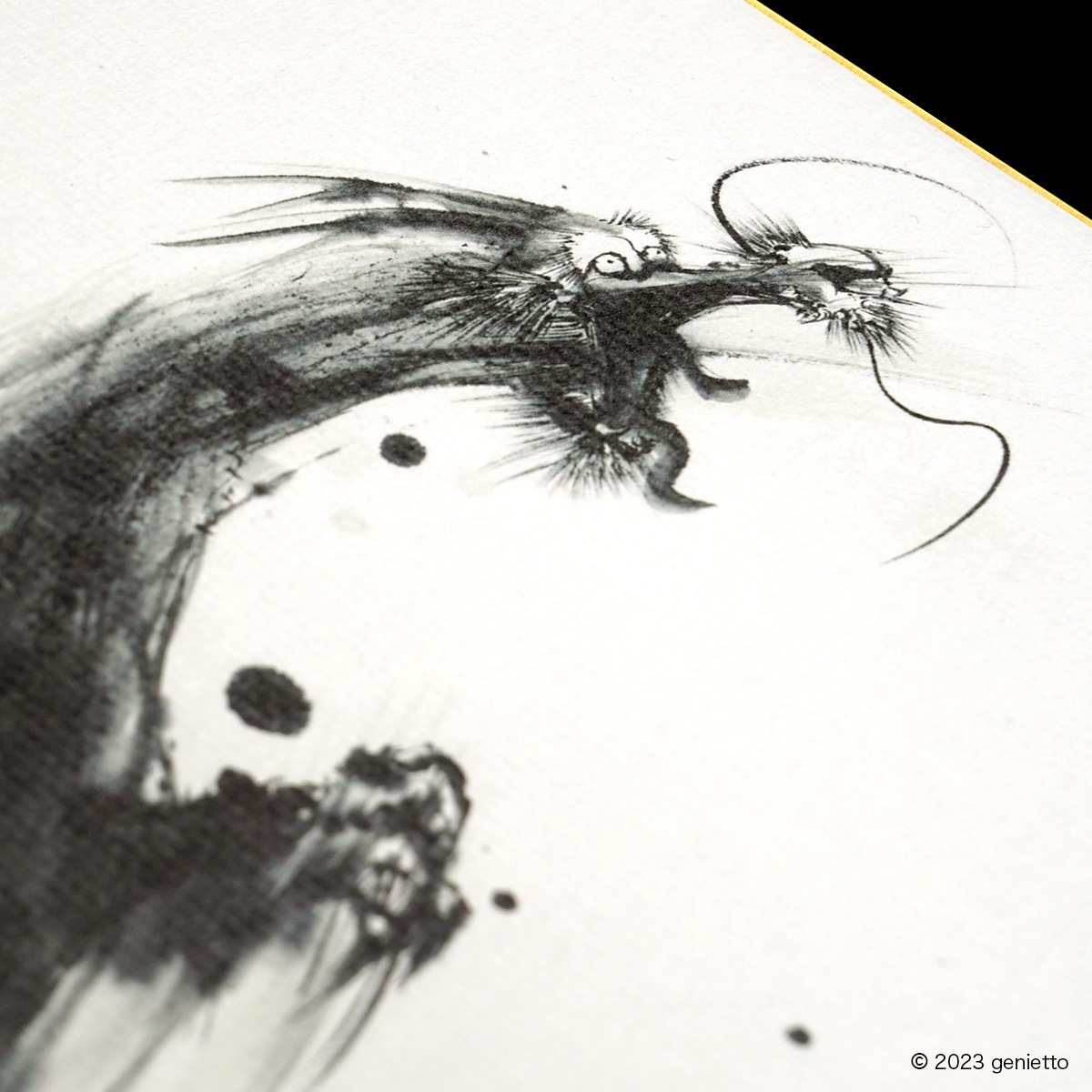 昇龍 | 墨絵・陶墨画アーティスト 西元祐貴 Yu-ki Nishimoto