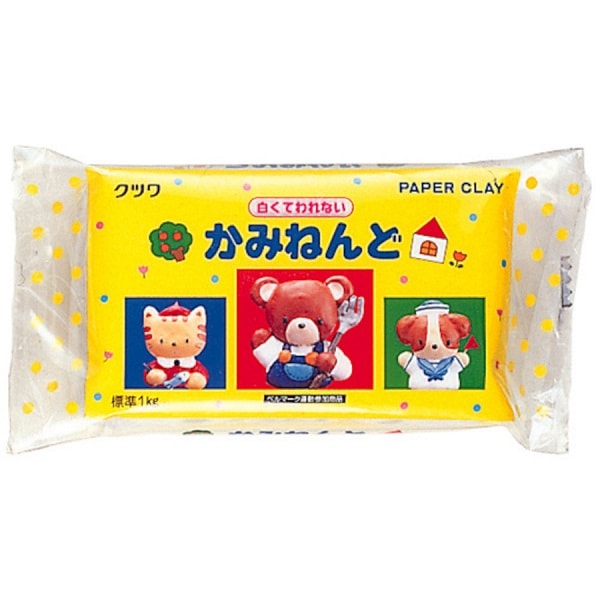 紙粘土 『かみねんど PT521』 KUTSUWA クツワ 工芸,粘土| ホビー材料の