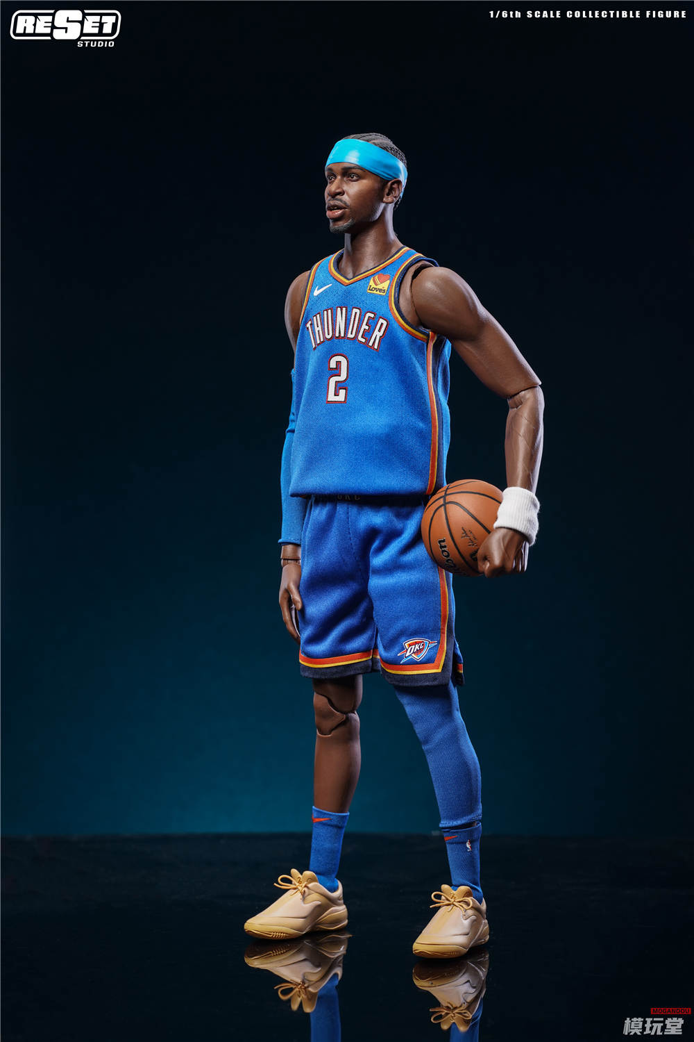 予約 Reset Studio 1/6 NBAシリーズ オクラホマシティ・サンダー 優勝
