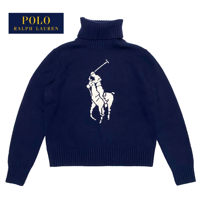 ポロ ラルフローレン レディース ビッグポニー タートルネック ニット