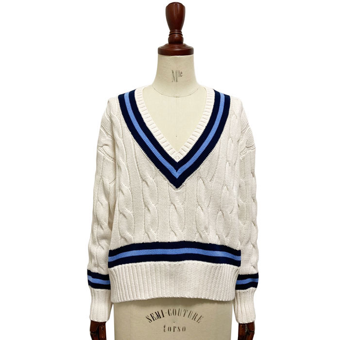 ラルフローレン ポロ レディース Vネック チルデン クリケット