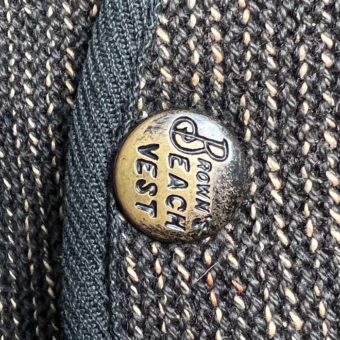 VINTAGE 30'S BROWN'S BEACH VEST ヴィンテージ 30年代 ブラウンズ