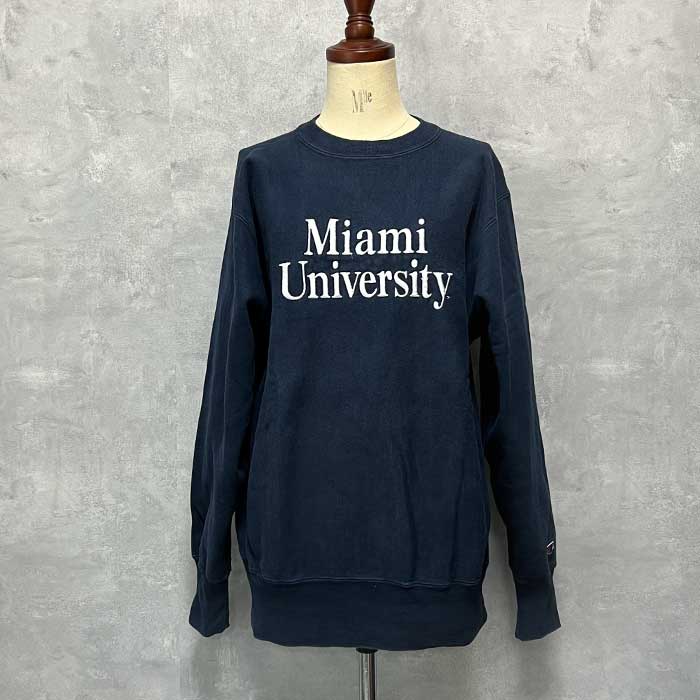 90's Champion Reverse Weave Sweat Shirts NAVY/L Made in USA 90年代