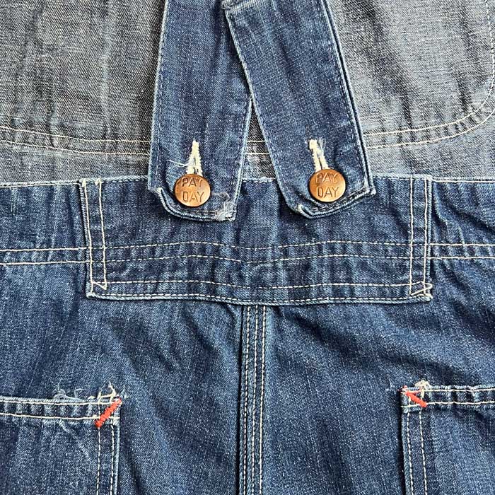 VINTAGE 50'S PAYDAY DENIM OVERALL LOW BACK STYLE ヴィンテージ 50