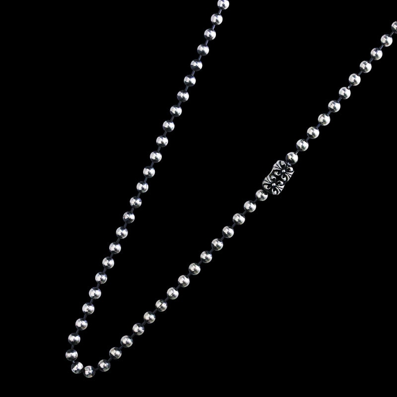 4mm ボール チェーン ウィズ クロム クロス コネクター | メイティング