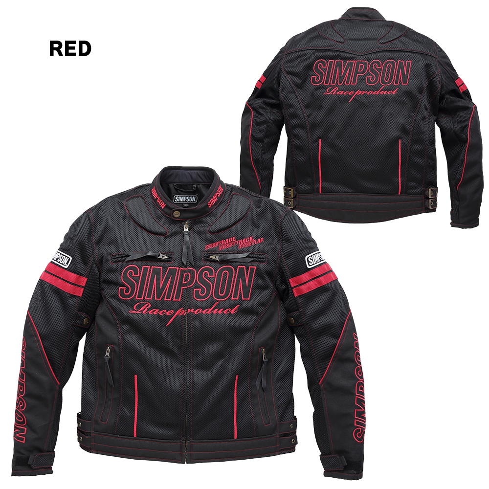 SIMPSON NSM-2201 ライダース メッシュジャケット 春夏モデル