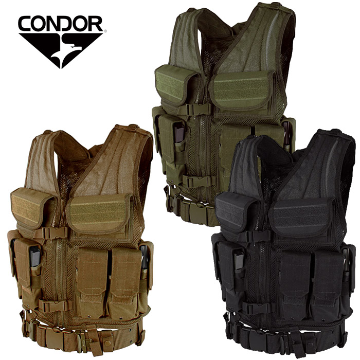 CONDOR 実物　US 米軍　タクティカルベスト　チェストリグ　ミリタリー　黒 CONDOR チェストリグ CS モジュラー チェストセット [ ブラック