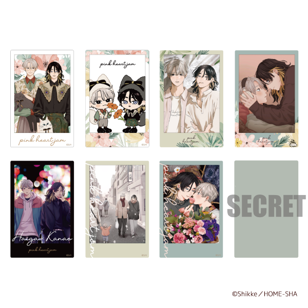 ピンクハートジャム」 ランダムチェキ風アクリルカード (全8種