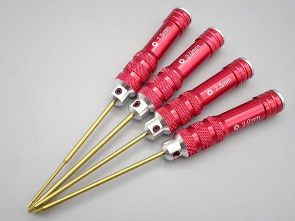 RJX製 六角ドライバー 4本セット 1.5MM 2.0MM 2.5MM 3.0MM RJX3119R