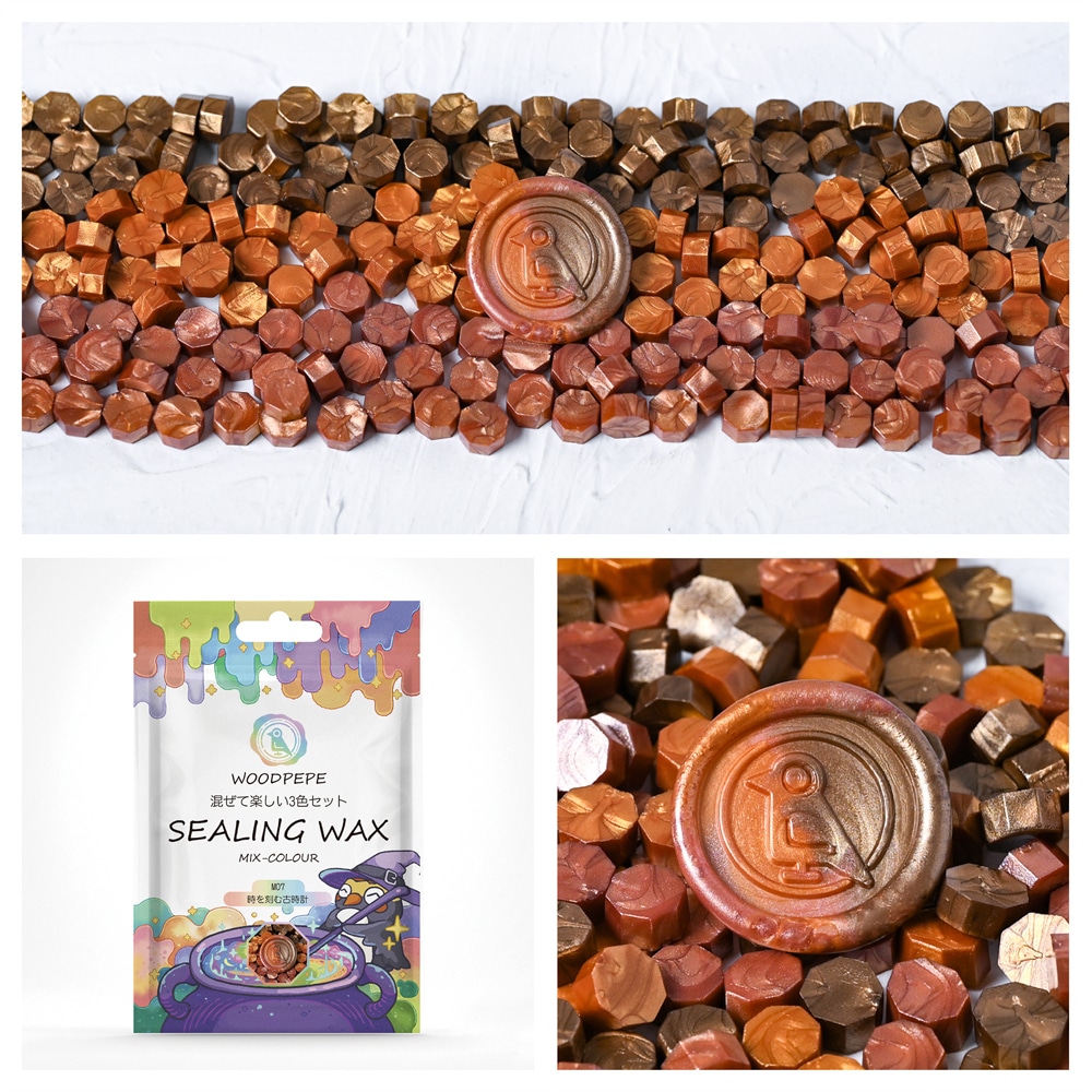 Sealing Waxシーリングワックス ミックスカラー M07時を刻む古時計