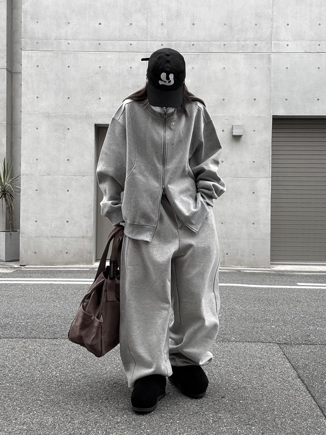 High Neck Zip Sweat | TOPS | YACA