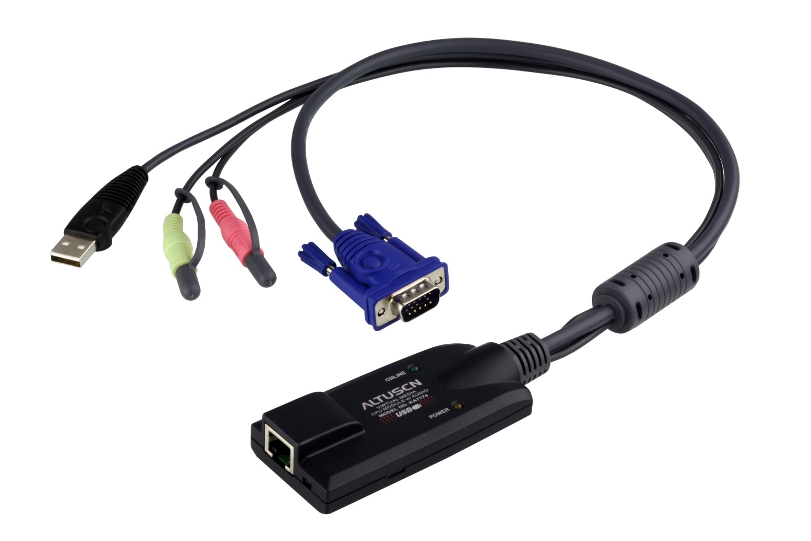 USB VGA/オーディオ コンピューターモジュール（バーチャルメディア