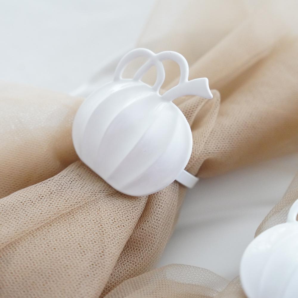 ホワイトパンプキン ナプキンリング2点セット ｜ 四季折々のおしゃれな